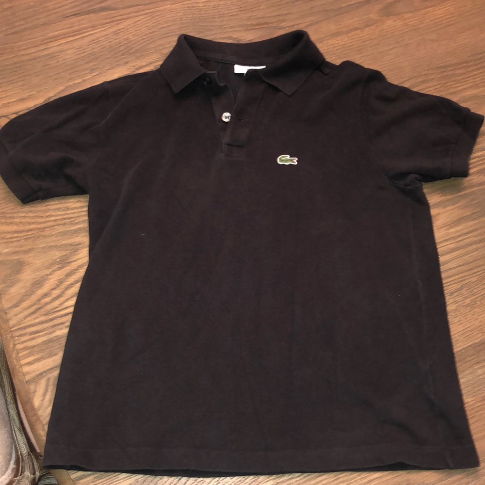 Boys Lacostee Polo with classic aligator logo short sleeve - size 14